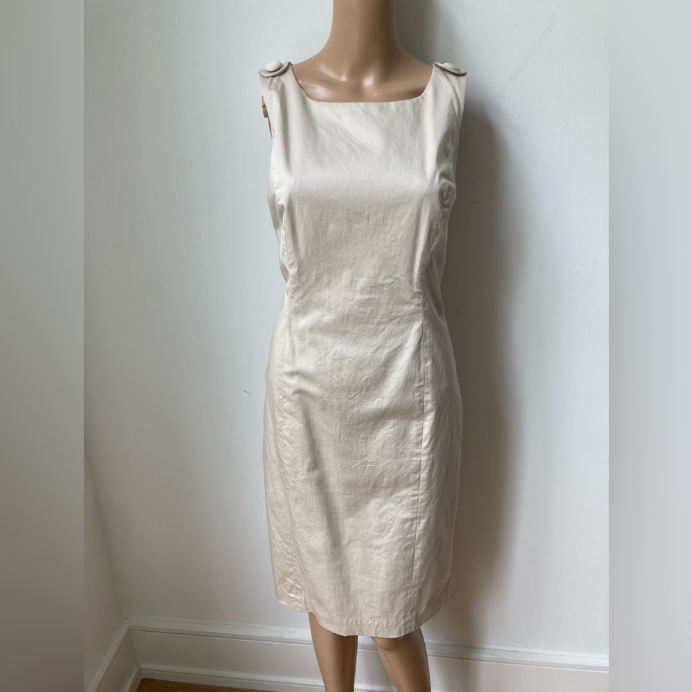 Brooks Brothers Cream Sheath Dress